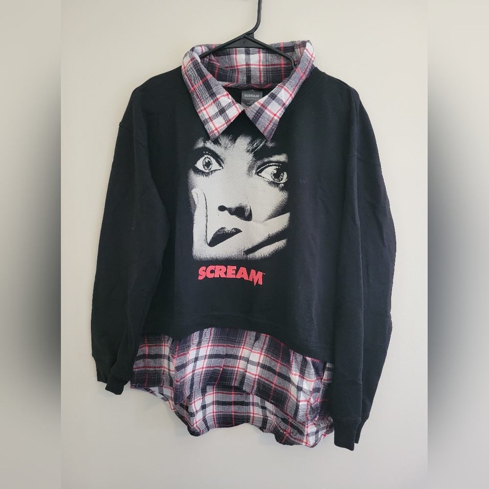 SCREAM Layered Look Sweatshirt